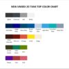 tank top color chart - Cyberpunk Edgerunners Store