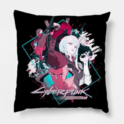 Main Characters Throw Pillow Official Cyberpunk Edgerunners Merch