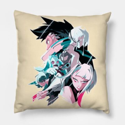 Edgerunners All Characters Throw Pillow Official Cyberpunk Edgerunners Merch