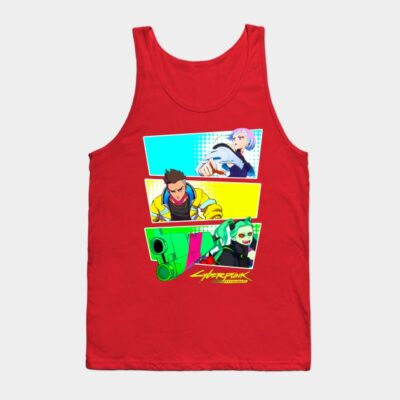 Edgerunners Main Characters David Lucy Rebecca Tank Top Official Cyberpunk Edgerunners Merch