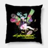 Cyberpunk Edgerunners Rebecca Throw Pillow Official Cyberpunk Edgerunners Merch