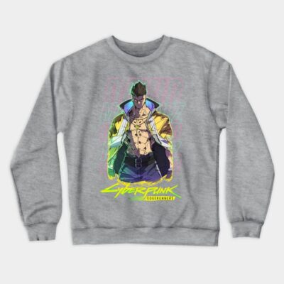 Cyberpunk Edgerunners David Crewneck Sweatshirt Official Cyberpunk Edgerunners Merch