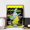 Anime C Cyberpunk E Edgerunners Poster No Framed Kraft Club Bar Paper Vintage Poster Wall Art 9 - Cyberpunk Edgerunners Store