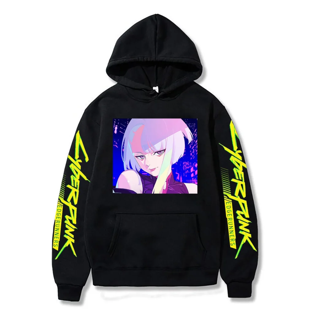 Cyberpunk Edgerunner Lucy Hoodies Anime Autumn Winter Manga Printed Y2k Korean Style Fashion Trend Men Women 3 - Cyberpunk Edgerunners Store