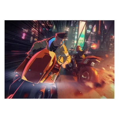 David and Valerie Canvas Paintings Cyberpunk Anime Posters and Prints Wall Art Picture for Living Room 8 - Cyberpunk Edgerunners Store