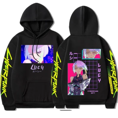 Japan Animation Cyberpunk Edgerunners Lucy New Hoodie Men s Vintage Fashion Sweatshirt Harajuku Street Style Winter 1 - Cyberpunk Edgerunners Store