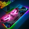 Large RGB Mouse Pad XXL Gaming Mousepad LED Mausepad Gamer Cyberpunks Mouse Carpet Big Mouse Mat 1 - Cyberpunk Edgerunners Store