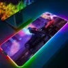 Large RGB Mouse Pad XXL Gaming Mousepad LED Mausepad Gamer Cyberpunks Mouse Carpet Big Mouse Mat - Cyberpunk Edgerunners Store