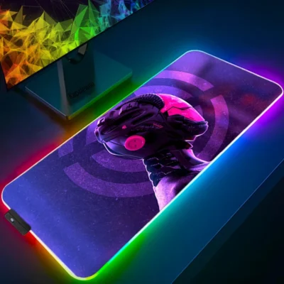 Large RGB Mouse Pad XXL Gaming Mousepad LED Mausepad Gamer Cyberpunks Mouse Carpet Big Mouse Mat 11 - Cyberpunk Edgerunners Store