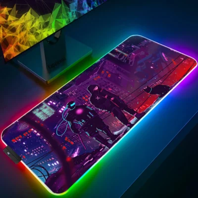 Large RGB Mouse Pad XXL Gaming Mousepad LED Mausepad Gamer Cyberpunks Mouse Carpet Big Mouse Mat 14 - Cyberpunk Edgerunners Store