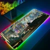 Large RGB Mouse Pad XXL Gaming Mousepad LED Mausepad Gamer Cyberpunks Mouse Carpet Big Mouse Mat 7 - Cyberpunk Edgerunners Store